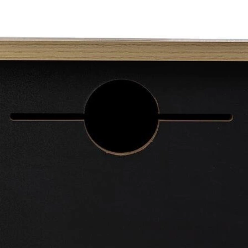 Šedá moderní úzká konzole Extensio do předsíně nebo obýváku s rozkládací deskou