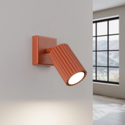 Nástěnné svítidlo Karbon červené moderní otočné glamour do obýváku a ložnice SOLLUX LIGHTING