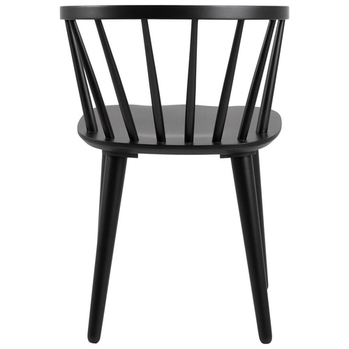 Dřevěná jídelní židle Ida Actona černá s područkami ve skandinávském stylu