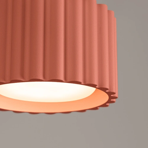 Stropní svítidlo AURA 1 růžové moderní kulaté do obýváku a kuchyně hliník