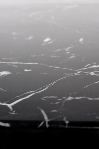 Rozkládací kulatý jídelní stůl Tiano černý mramor moderní do jídelny a obýváku 120-160 cm