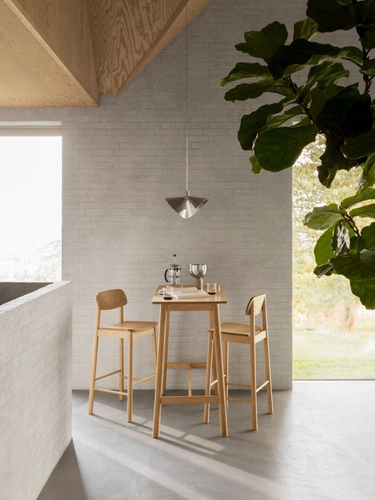 Barový stůl Barlow přírodní dub obdélníkový do kuchyně a jídelny skandinávský styl Actona 120 cm