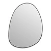Oválné zrcadlo Rosalia 55x75 cm loftové černé na stěnu do obýváku a ložnice