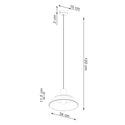 Závěsné svítidlo FANO bílá skandinávská do obýváku a jídelny ocel 34 cm SOLLUX LIGHTING