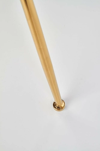 Čalouněná sametová židle Brema růžová se zlatými nohami glamour do obýváku a jídelny