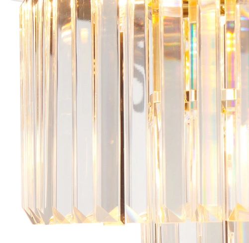 Stropní svítidlo SPLENDORE kulaté zlaté glamour 50 cm do obýváku a ložnice