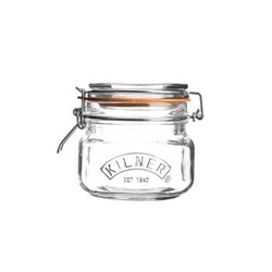 Sklenice 0,5l, Square Clip Top Jar KILNER