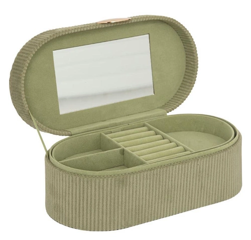 Kazeta Enya zelený manšestr