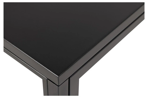 Skleněná vitrína do obýváku Newcastle černá industriální na knihy kovová Actona 80 cm