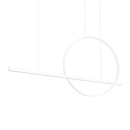 Závěsná lampa GLAD bílá LED 3000K