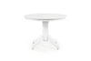 Jídelní kulatý stůl Richard 106 cm bílý moderní MDF a dřevo Intesi