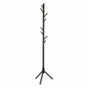 Moderní stojanový věšák do předsíně Madura černý z bukového dřeva Intesi