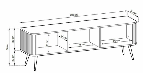 Černá sestava nábytku do obývacího pokoje Seda s černými nohami