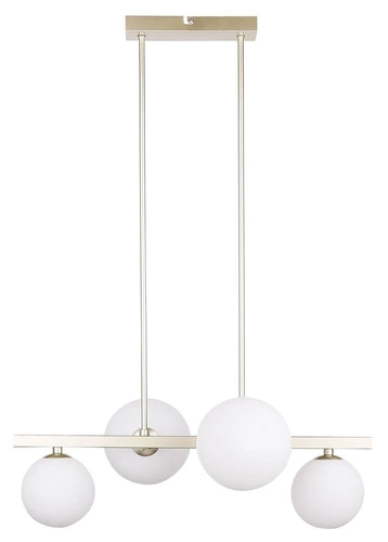 Mosazná závěsná lampa Kama 4x28W G9