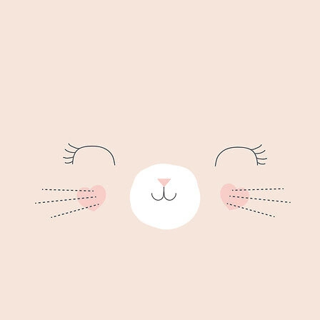 Bavlněné povlečení 140x200 Atmosphera růžové s kočkou do dětského pokoje Oeko-Tex