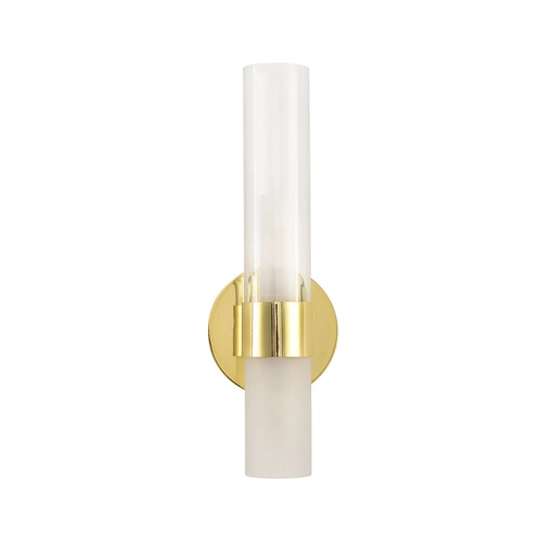 Zlatá nástěnná lampa CANDELA 31 cm
