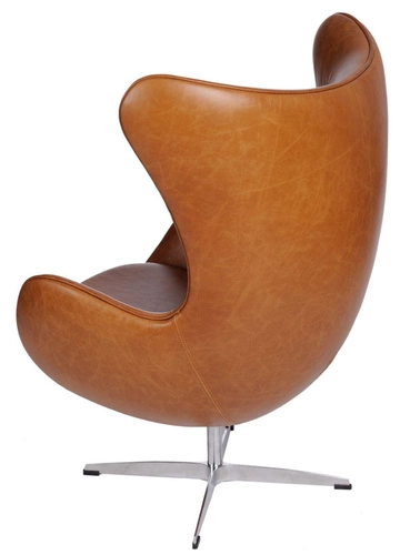 Křeslo Egg vintage kůže světle hnědá