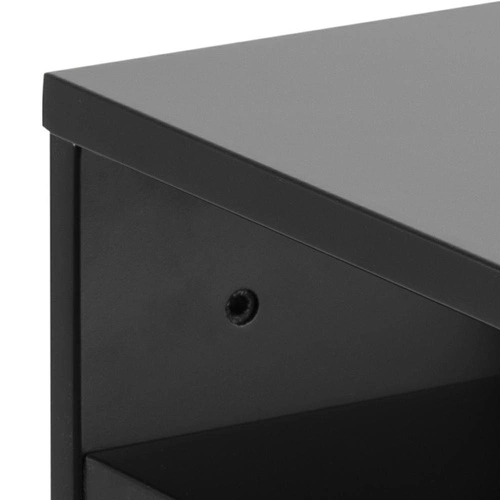 Závěsný noční stolek černý se zásuvkou 35 cm moderní Actona Ashlan do ložnice loft