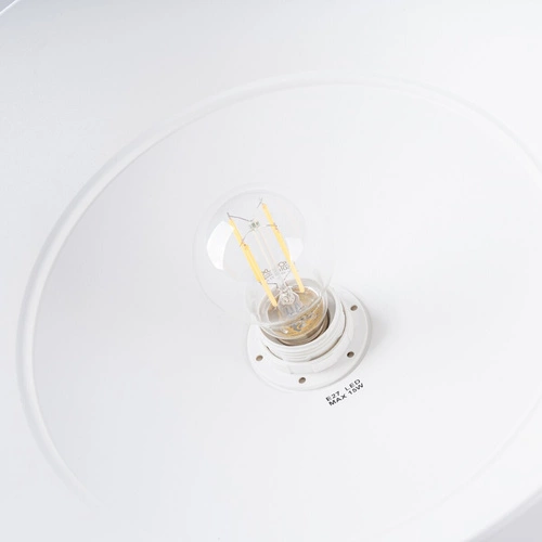 Závěsné svítidlo FANO bílá skandinávská do obýváku a jídelny ocel 34 cm SOLLUX LIGHTING