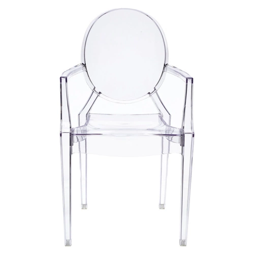 Jídelní židle Royal průhledná inspirovaná Louis Ghost stohovatelná moderní