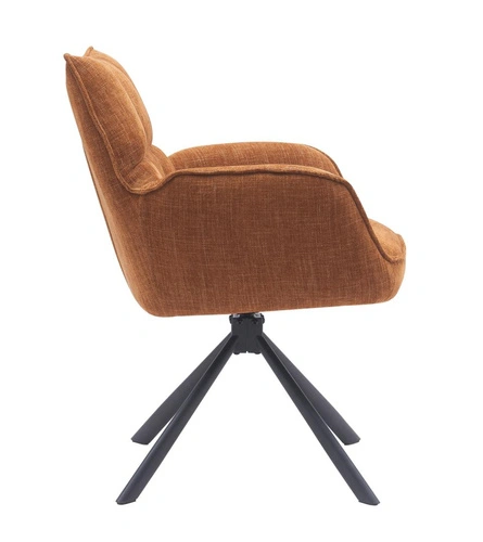 Otočná jídelní židle Marilla čalouněná s područkami