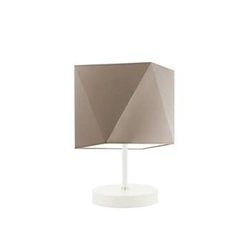 Noční lampička do ložnice PASADENA moderní béžová s látkovým stínidlem LYSNE 30 cm