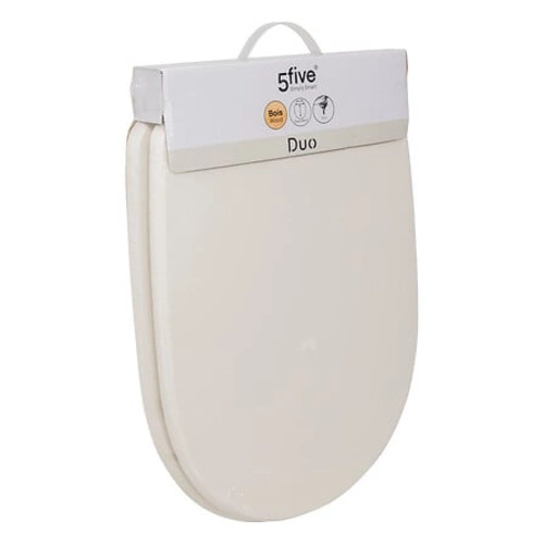 Duo béžové WC sedátko z duroplastu