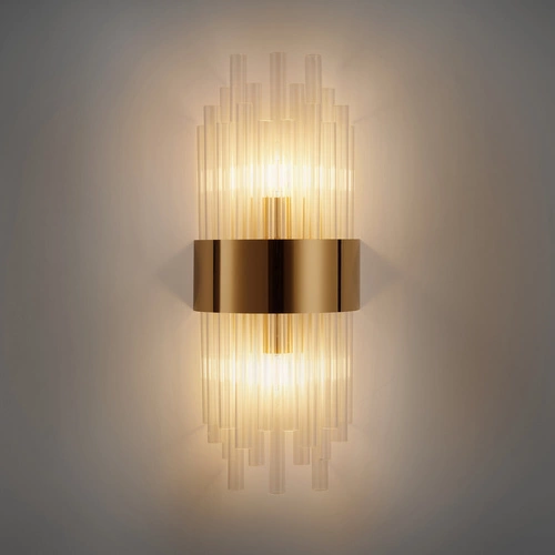 Zlatá nástěnná lampa MIRACOLO 50 cm