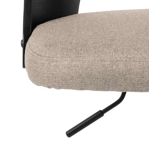 Židle barová Lucy béžová/černá