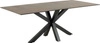 Jídelní stůl Heaven Lemco 200x100 cm moderní hnědá keramika černé nohy Actona