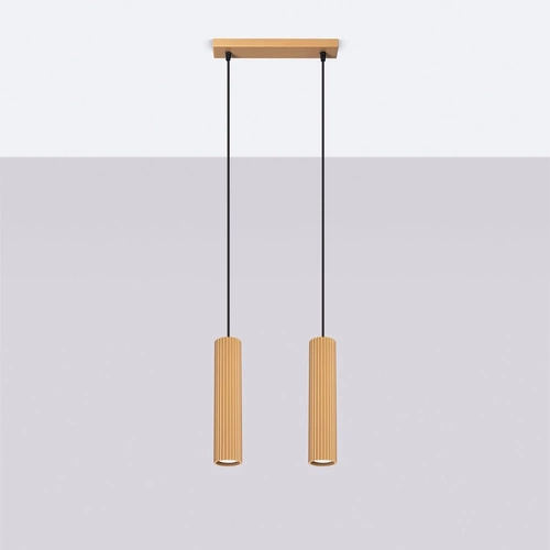 Moderní zlaté závěsné svítidlo Karbon 2 do obýváku a nad stůl, výškově nastavitelné