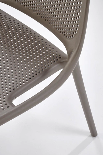 Jídelní a zahradní moderní plastová židle Lynette Intesi, snadno čistitelná, stohovatelná