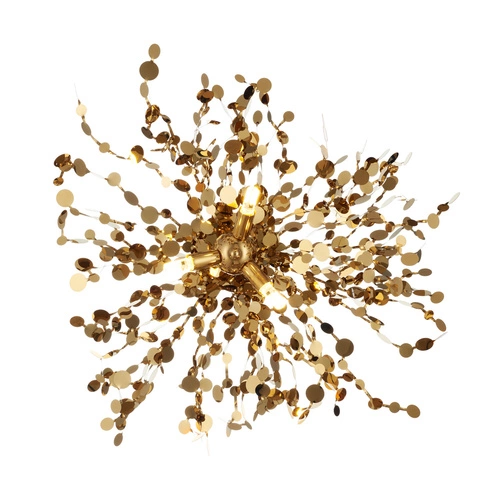 Nástěnné svítidlo MONETTI zlaté 40 cm moderní do obýváku a ložnice Step into Design