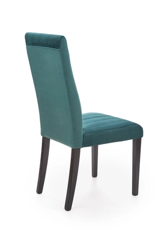 Čalouněná jídelní židle Arizona Intesi zelená, prošívaná, s dřevěnými nohami do jídelny a obýváku