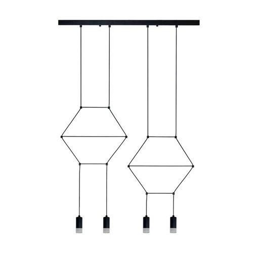Závěsné svítidlo LINEA-4 LONG černé 70 cm