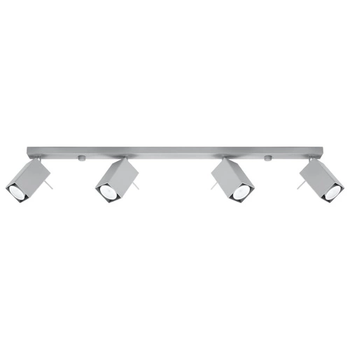 Stropní svítidlo MERIDA šedé 4xGU10 moderní kovové do obýváku a kuchyně Sollux