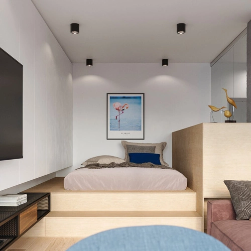 Stropní svítidlo TIUBE černé moderní kovové do obýváku, ložnice nebo kuchyně 12 cm