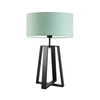 Noční lampička Thor moderní s mátovým stínidlem na černé konstrukci 61 cm