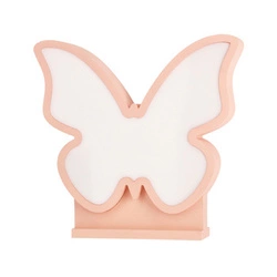 Dětská noční LED lampička Butterfly růžová, dekorativní, klasická, MDF, 14W
