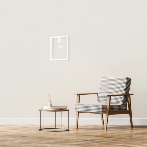 Závěsné svítidlo ARIES bílé skandinávský styl do obýváku a jídelny s nastavitelnou výškou