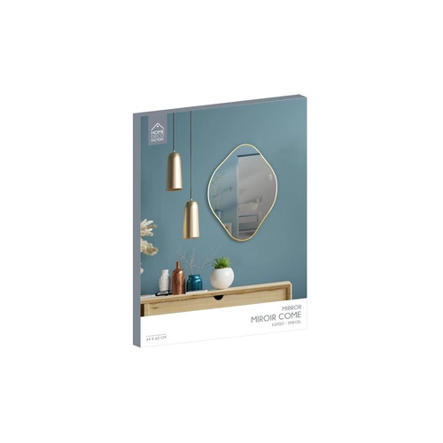 Nástěnné zrcadlo Diamond nepravidelné zlaté glamour do předsíně a obýváku 60 cm