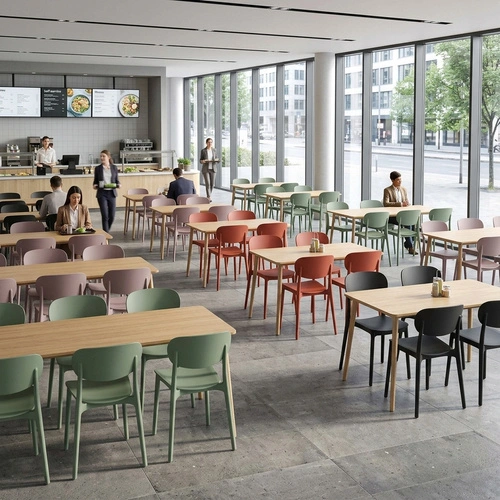 Plastová jídelní židle Plasta terakota moderní do kuchyně a jídelny 5five simply smart