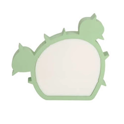 LED noční lampička Cactus zelená do dětského pokoje moderní dekorativní na stůl 20,5 cm