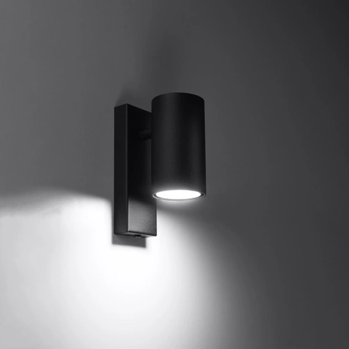 Nástěnné svítidlo UTTI černé moderní kovové do obýváku ložnice koupelny Sollux Lighting