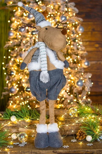 Plyšová šedá figurka soba 70 cm  