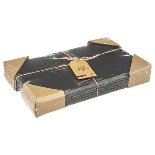 Sada 6 podtácků sloupků 18x30 černá