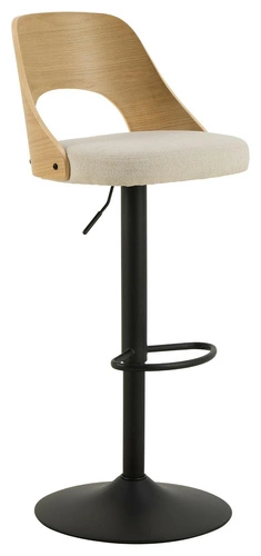 Židle barová Lucy dub/béžová Apia 453
