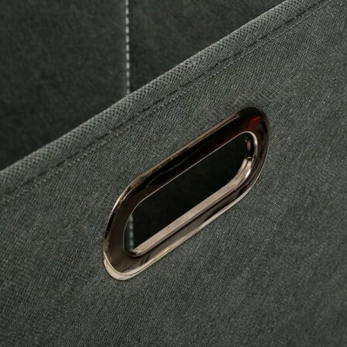 Látková krabice 5five simply smart skládací do regálu 31x31 s úchytkou khaki