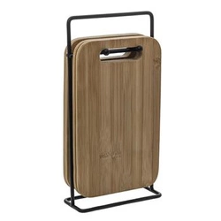 Sada 4 bambusových prkének na krájení se stojanem 5five simply smart do kuchyně