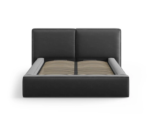 Čalouněná postel Jodie II 200x200 šedý samet s úložným prostorem do ložnice glamour